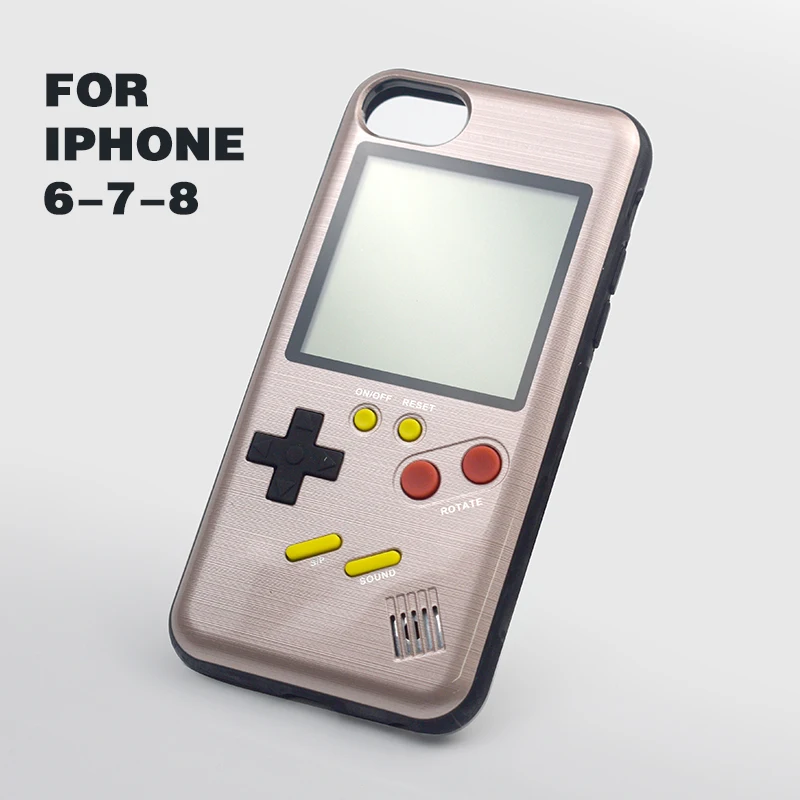 For iphone 6-7-8 Данные лягушка тетрис игровые консоли для iPhone чехол Мини Портативная игра для iPhone 6/6s Ретро Чехол для игровой приставки для iPhone 7 8P X/XS - Цвет: For iphone 6-7-8
