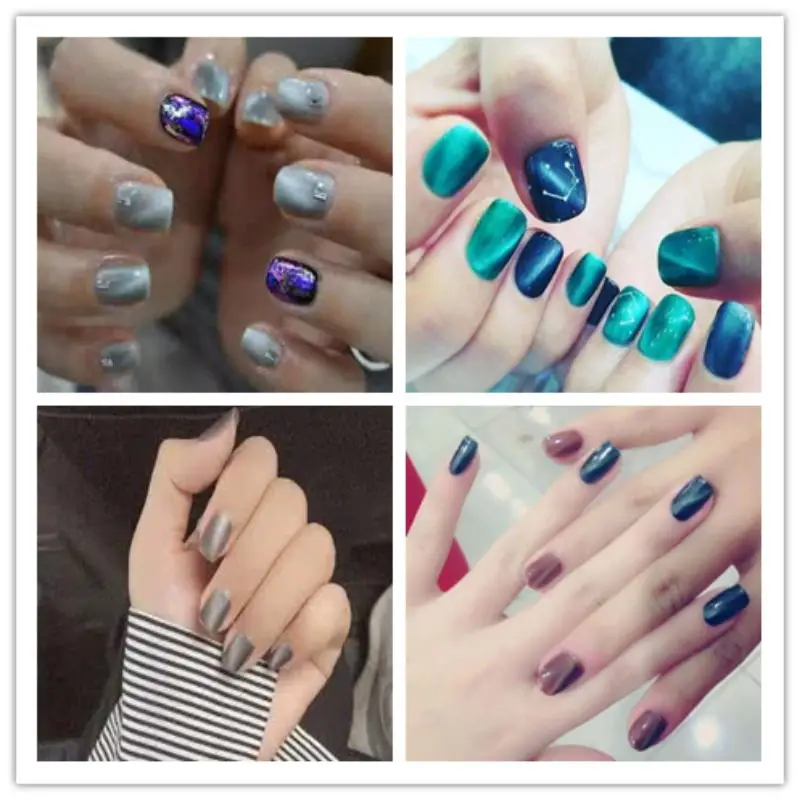 Зация Хамелеон Гели для ногтей с сияющими блестками лак Магнитная Лаки Цвет