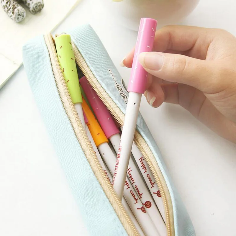 4 шт. свежие конфеты гелевые ручки в виде джема роллербол школьные и офисные