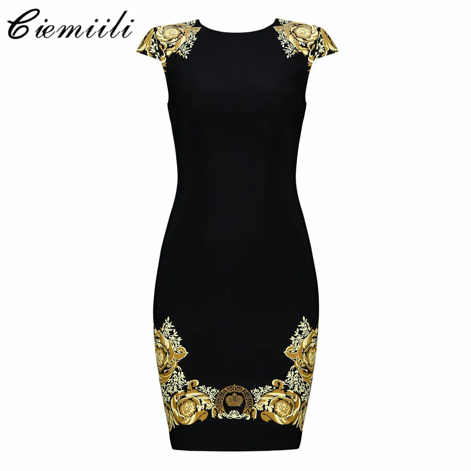 CIEMIILI сексуальное Клубное женское летнее платье 2018 женские эластичные облегающие