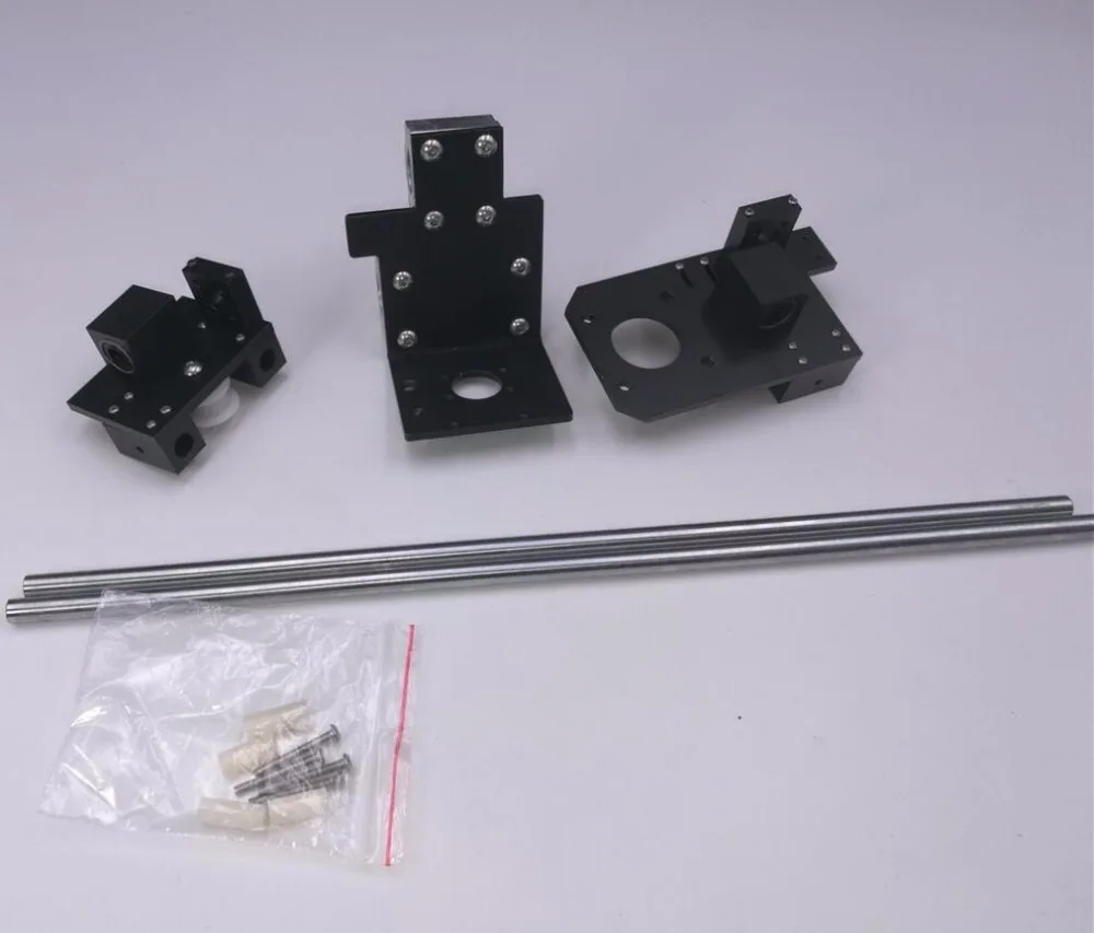 Funssor алюминиевый сплав X карета + конец idler двигателя комплект для DIY Reprap Prusa i3