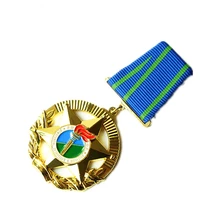 customized cheap gold medal high quality military badge k200411