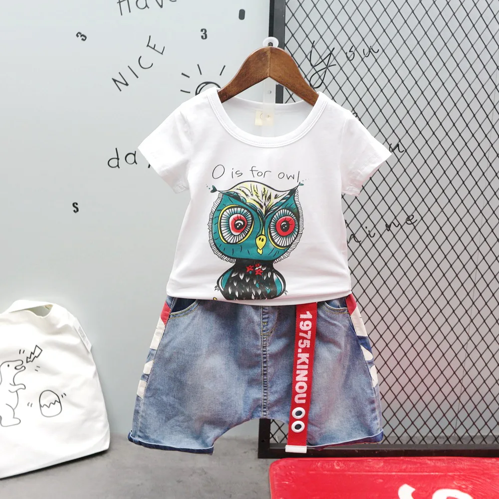 

Cartoon Baby Boy Clothing Set Summer New Style Infant Clothes Baby Boys Cotton T-Shirts and Shorts Boys Girls Clothes 2-7Years
