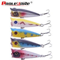 1pcs fishing lure 50mm4 5g topwater popper bait bass crankbait wobblers high quality fishing tackle 5 colors available pr 329
