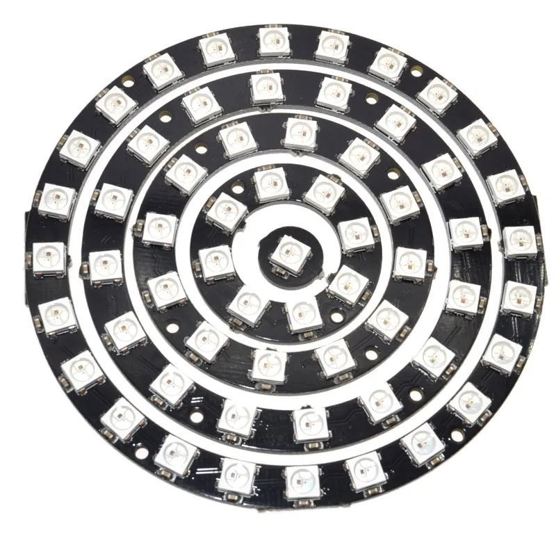 Светодиодное кольцо RGB 12 бит LED s WS2812 5050 светодиодная кольцевая лампа со