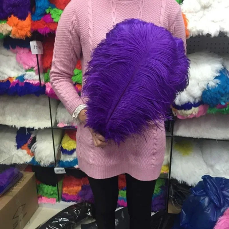 

Wholesale Purple Ostrich Feathers 15-75CM 6-30 Inch DIY Carnival Decor Party Wedding Decorations Natural Ostrich Feather plume