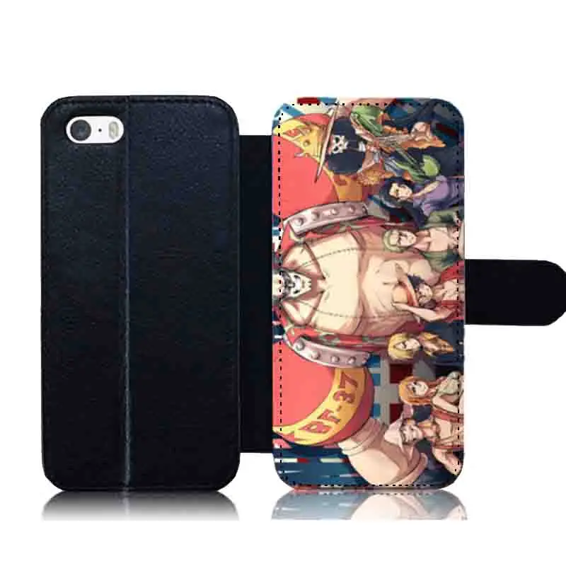Для iPhone 7 Plus 8 Аниме one piece Luffy Shanks коллаж краска кожаный флип чехол для телефона с