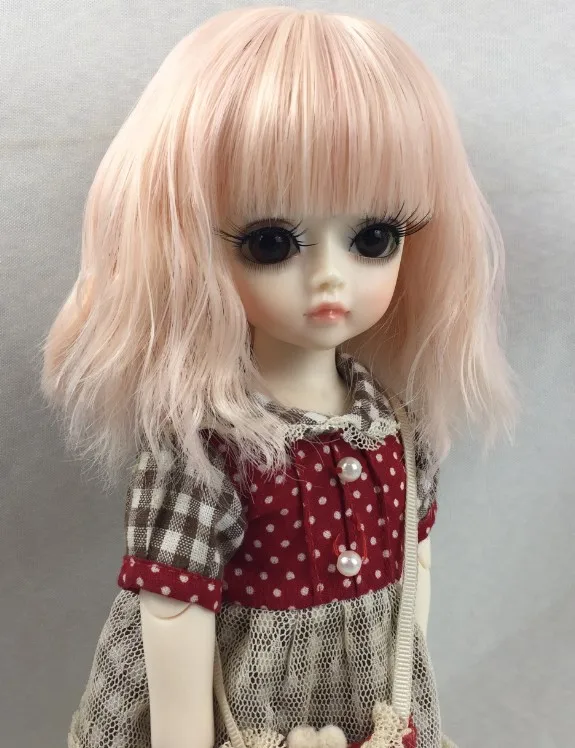 Аксессуары для кукол 1/3 1/4 1/6 Bjd парик волос в кукольном стиле короткие волнистые