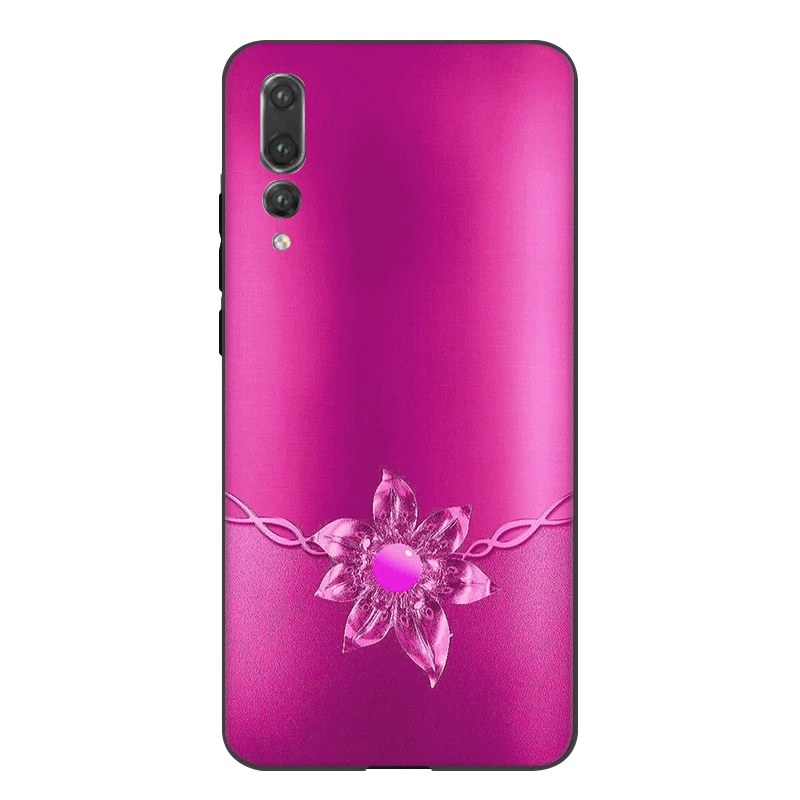 Desxz силиконовый чехол для телефона Honor Note 10 6A 7A 7X8 8X 8C 9 Lite, чехол с кристаллами, стразы, цветы