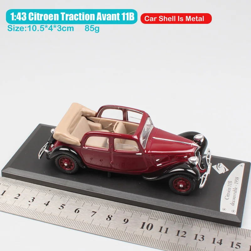 Citroen 11b 1:43 Масштаб MAJORETTE классический винтажный Citroen тяги Avant 11B развязка 1938 трансформер вагон литая под давлением модель автомобиля игрушка - Цвет: Citroen 11b