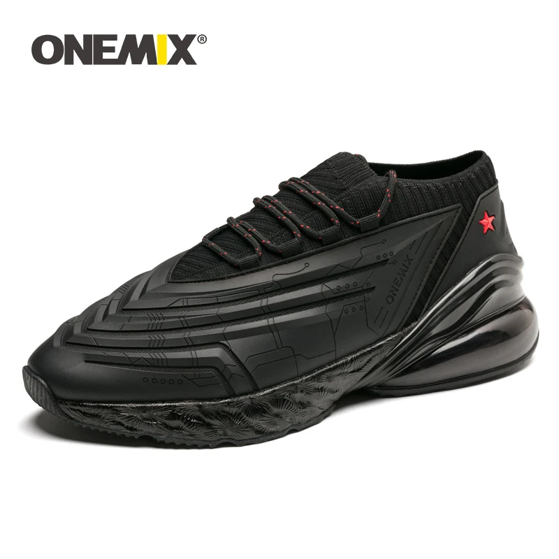 ONEMIX Sneakers For Men Running Shoes For Women Leather Shoes Shock Absorption Cushion Soft Energy Midsole Outdoor Jogging shoes