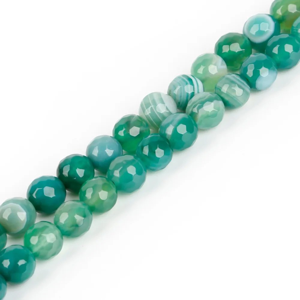 Бусины из натурального камня граненые зеленые фотоэлементы бусины для женского