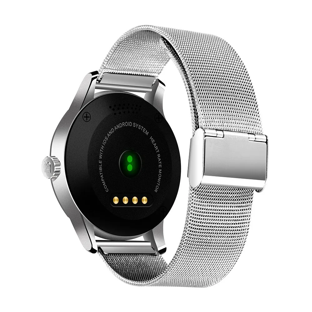Ataliqi K88H Bluetooth Смарт-часы классические металлические умные часы для здоровья монитор сердечного ритма для Android IOS телефон Удаленная камера часы