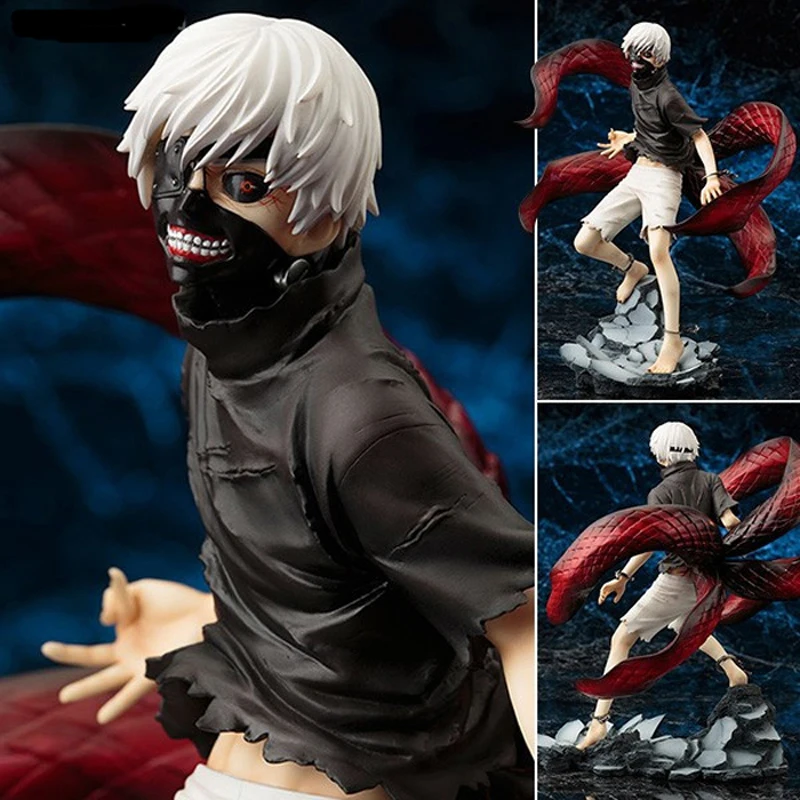2 головы отличная модель Tokyo Ghoul фигурка канеки Кен меланин ПВХ игрушки Аниме