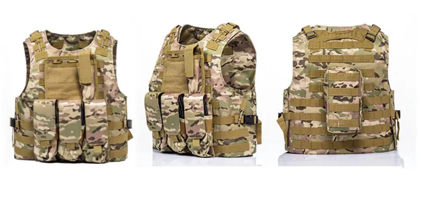 Разгрузочный жилет тактический Molle воздушные мягкие защитные пластины Colette солдат боевой жилет армейский Военный три зажима жилеты