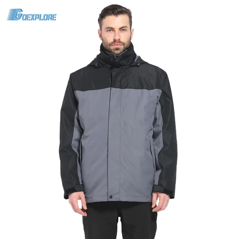 

Goexplore Hiking Jackets Male Brand outdoor 3 in 1 Coat Jacket Winter Hunting Clothes Windproof Coat Camping Overcoat Men