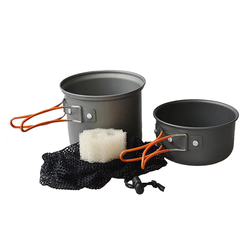 Походный чайник посуда для кемпинга складная из алюминиевого сплава набор