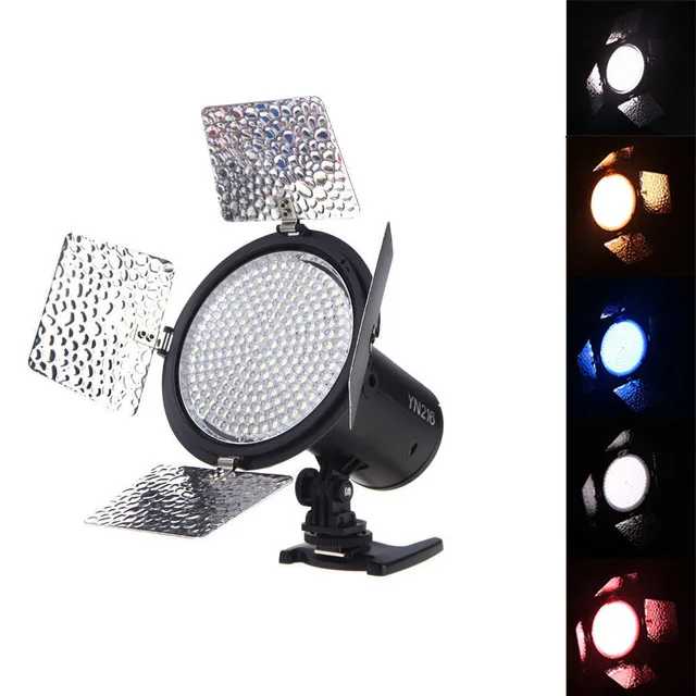 Yongnuo YN-216 Pro LED Студия Video Light для Canon Nikon Sony Видеокамера DSLR 5500 К/двухцветный YN216C с 4