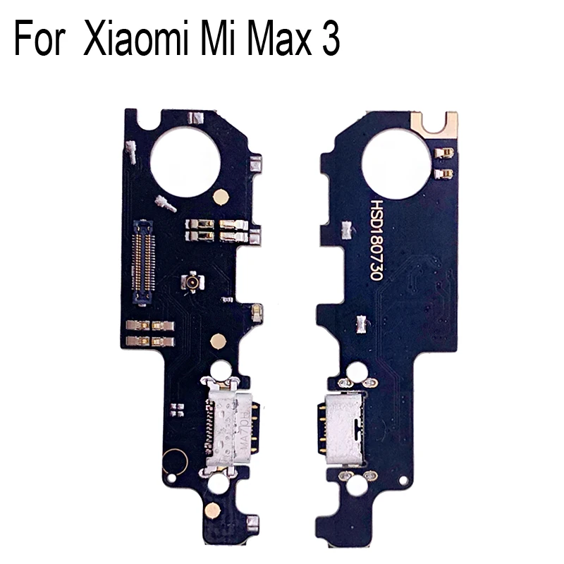 Original For Xiaomi Mi Max 3 USB Dock Charging Port Mic Microphone Motor Vibrator Module Board Replacement Max3 | Мобильные телефоны