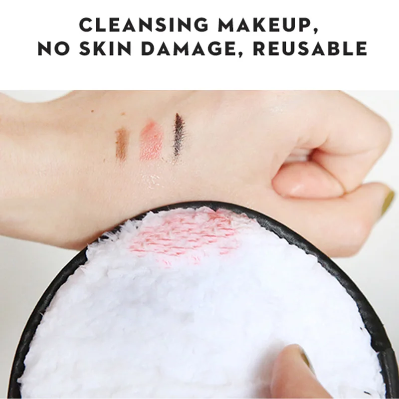 Мягкое полотенце из микрофибры для удаления макияжа 1 шт. плюшевая пуховка