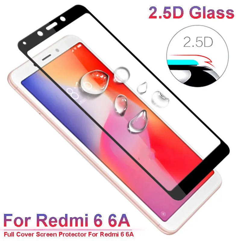 9H 2.5D Закаленное стекло для Xiaomi Redmi 6a защита экрана Xaomi Redm 6 A защитное Xiami Remi полное