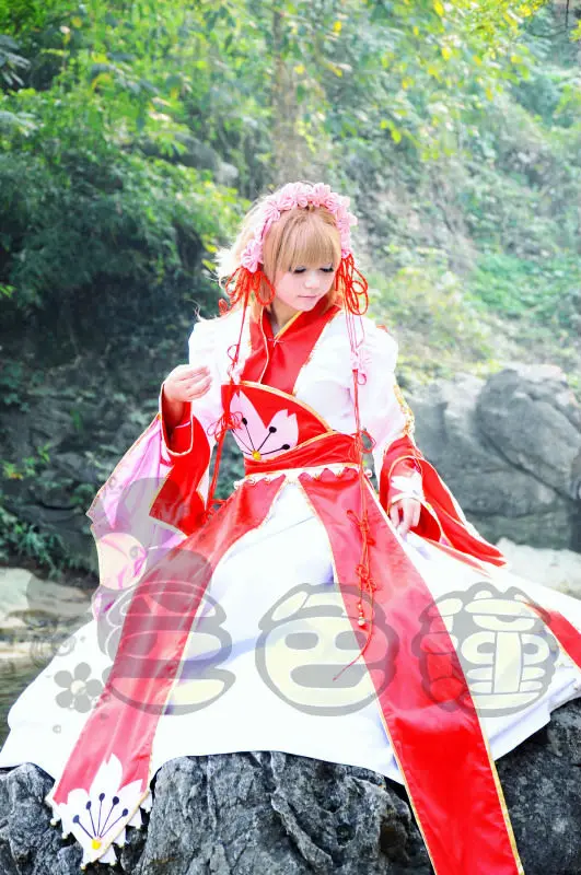 TSUBASA Cardcaptor Sakura cosplay costume sakura kimono cosplay