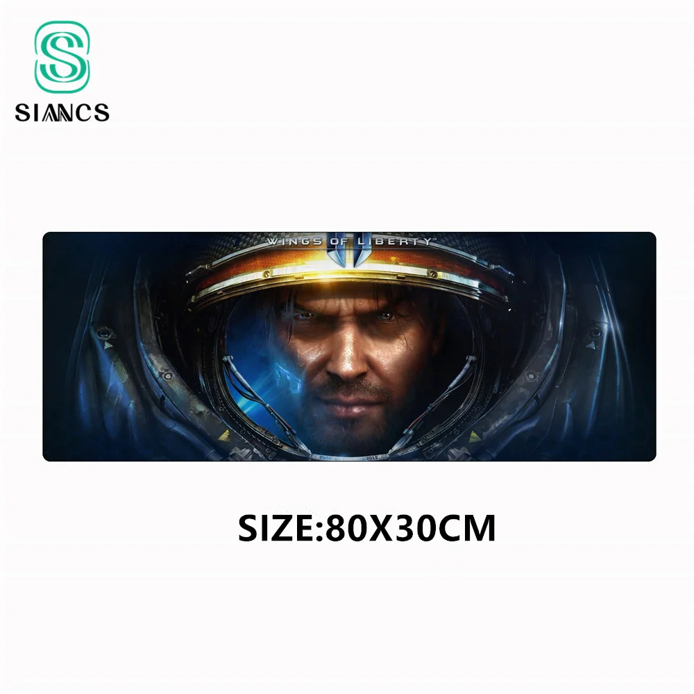 Коврик для мыши StarCraft 2 большой игровой коврик 80x30 см XL с фиксирующим краем