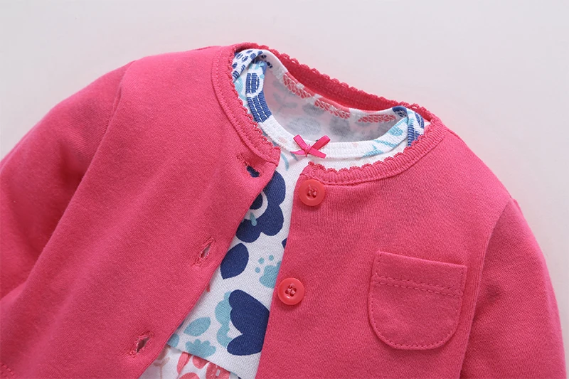 Летняя мода 2 шт. детское платье комплекты с принтом белого и синего цвета розовые