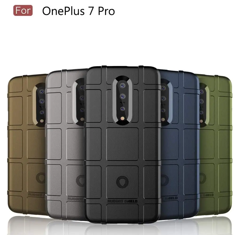 Чехол для Oneplus 7 7t Pro силиконовый ударопрочный военный Защитный Прочный мягкий