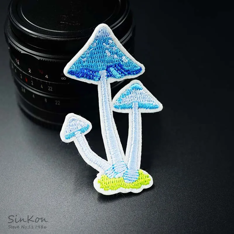 Mushroom Size:4.6x7.2cm Iron On Patch Embroidered Applique Sewing Clothes Stickers Garment Apparel Accessories Badges | Дом и сад
