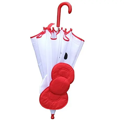 Милый мультяшный детский аниме-зонтик hello kitty для девочек, креативный милый зонтик с длинной ручкой, детский студенческий белый зонтик