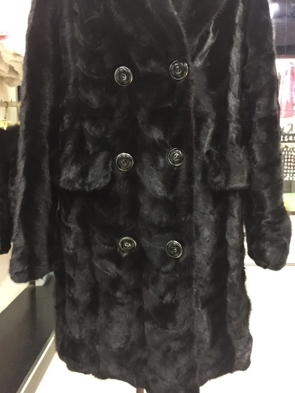 Женское натуральное Норковое меховое пальто Модное теплое | Женская одежда