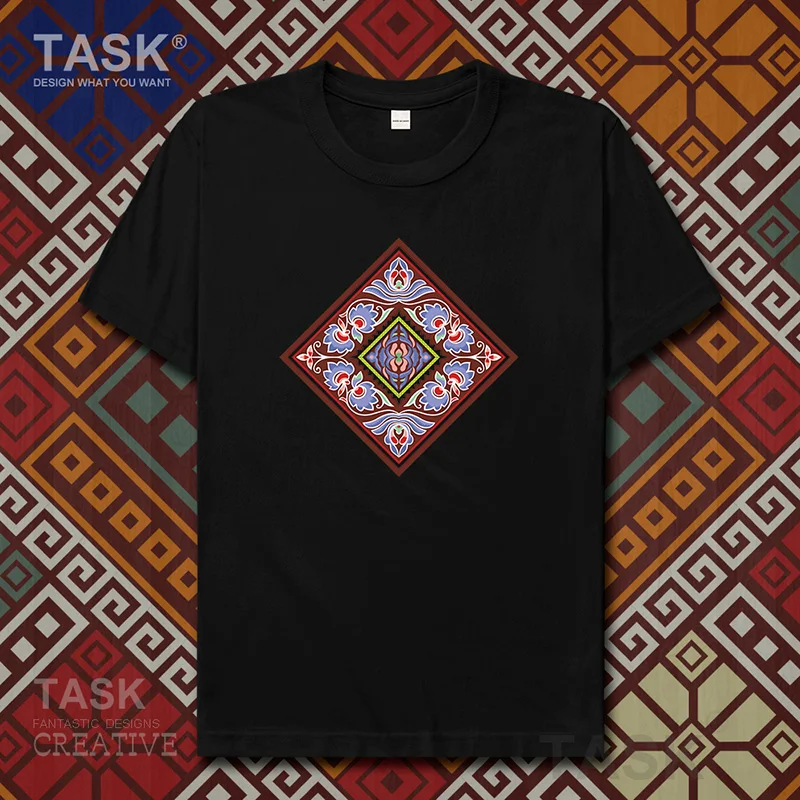 Характерная футболка в национальном стиле одежда с принтом китайских этнических