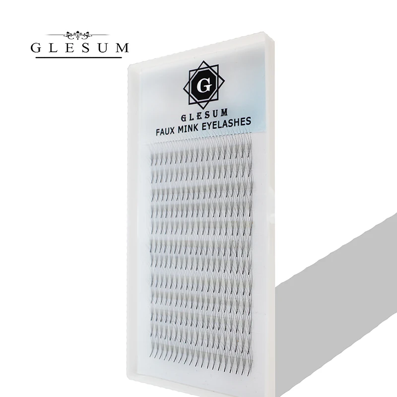 GLESUM 4DVolume вентиляторы клей для наращивания ресниц с длинными стеблями готовых