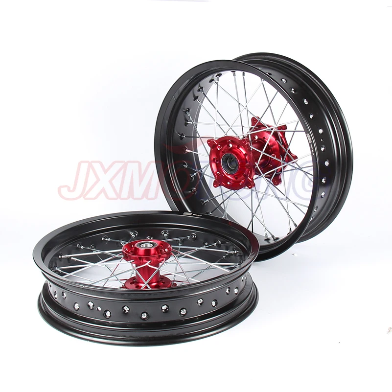 Комплект Колесных ободов SUPERMOTO 3 5/5 0*17 &quotдля HONDA CRF250R 2004 2013 CRF450R 2002 2012 2011 2010 2009 2008 2007
