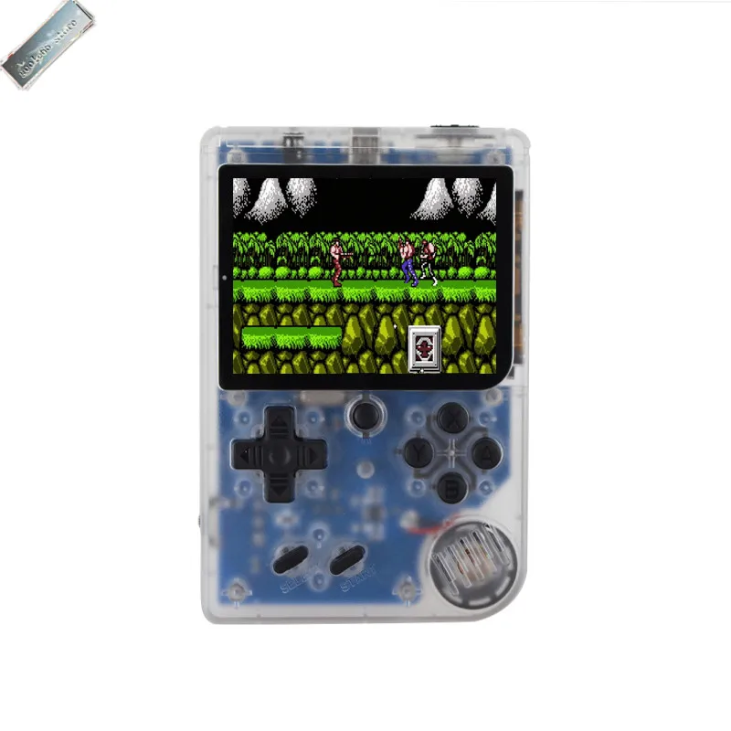 transparent white Новая RS-6A Ретро игровая консоль 168 в 1 портативная крутая игра мальчик 8 бит видео игры плеер lcd дети цвет 168 игра AV выход - Цвет: transparent white
