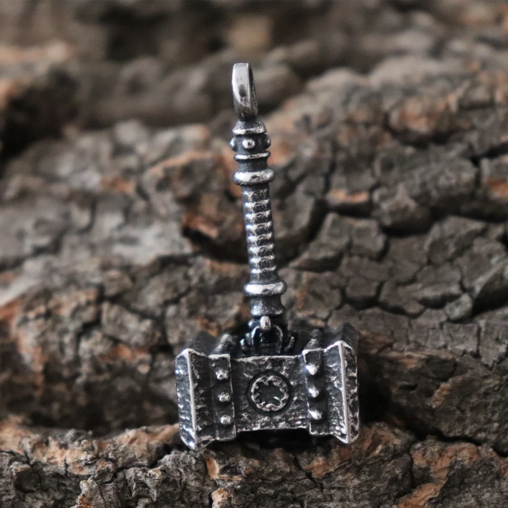 Кулон из нержавеющей стали викингов мьельнир Тора винтажный нордический амулет