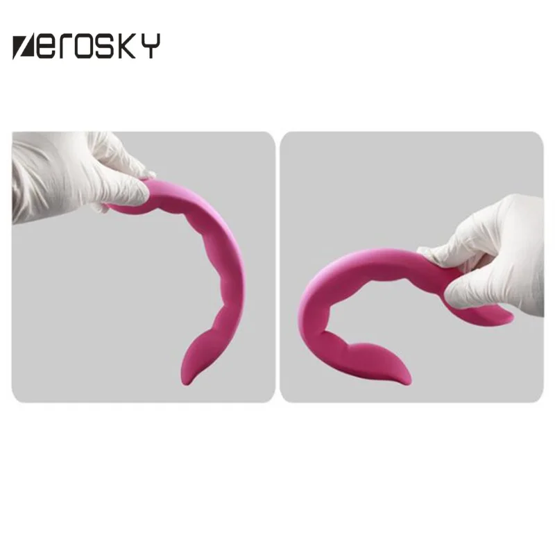 Zerosky Double Ended Penis Dildo Anal Toy Male Female Masturbation Lesbian Dong Massager Sex Toys for Women Man |