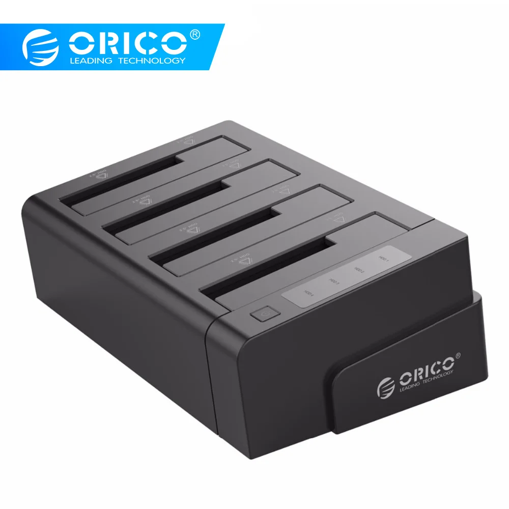 Док-станция/Дубликатор для жесткого диска ORICO 2,5 3,5 дюйма USB 3,0 на SATA с поддержкой макс 32 ТБ с адаптером питания 12V6. 5A