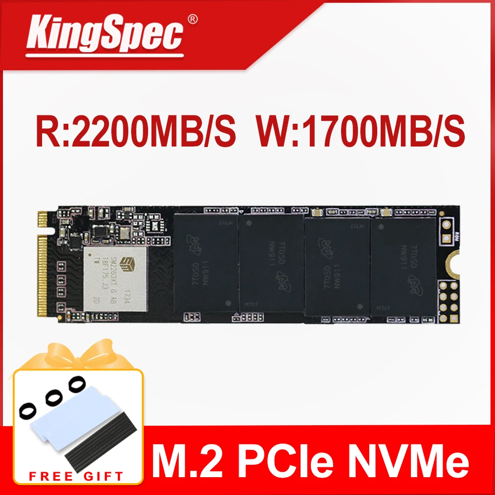 KingSpec M2 SSD M.2 диск PCIe 240 GB NVME 2280 128 ГБ 256 512 1 ТБ внутренний жесткий твердотельный