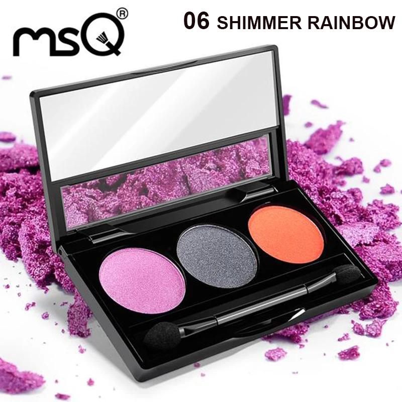 MSQ Professional 3 Colors Eyeshadow Cosmetics Palette Matte Makeup For Fashion Beauty | Красота и здоровье