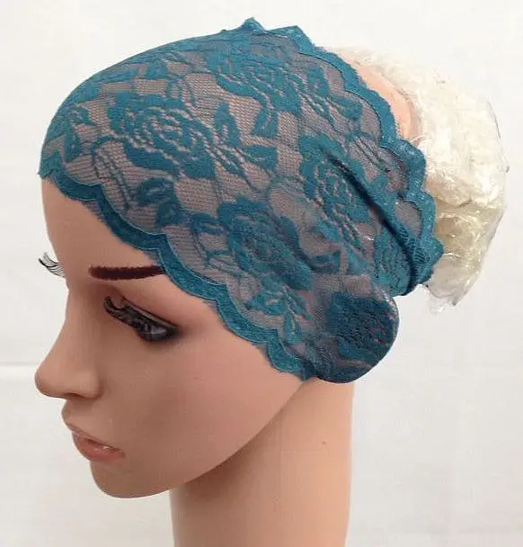12 шт. Исламская underscarf кружева underscarves хиджаб шарф-труба мусульманские внутренние Шапки Головные уборы
