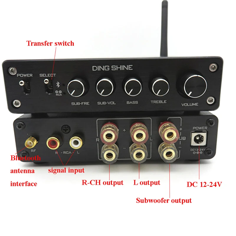 Плата усилителя CSR8635 HIFI с сабвуфером Bluetooth 4 0 TPA3116 2 1 высокой мощности класса D 100 Вт