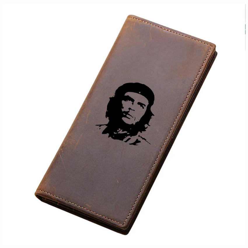 Функциональный кошелек Che Guevara для мужчин кожаные кошельки с гравировкой и RFID