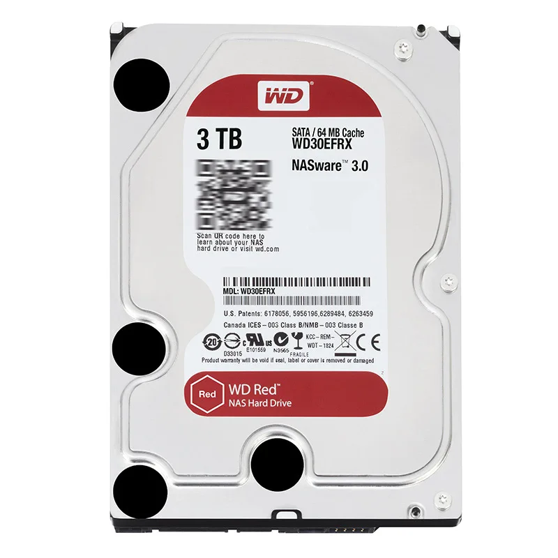 Сетевой накопитель WD30EFRX 3 5 дюймовый NAS жесткий диск красный ТБ 5400 об/мин 64 Мб кэш