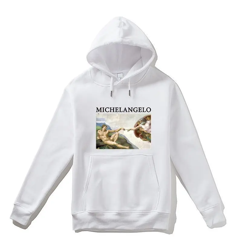 GAAJ Michelangelo Сикстинская капелла мужская толстовка с капюшоном Женская Высококачественная Хлопковая мужская верхняя одежда на молнии модная новинка 9BPGY