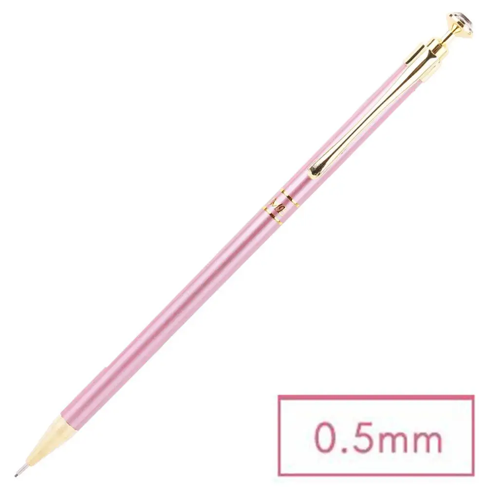 S716 pink Deli металлический роскошный механический карандаш, школьные принадлежности, офисные канцтовары, автоматический карандаш для письма, для студентов 0,5/0,7 мм S716/S717 - Цвет: S716 pink