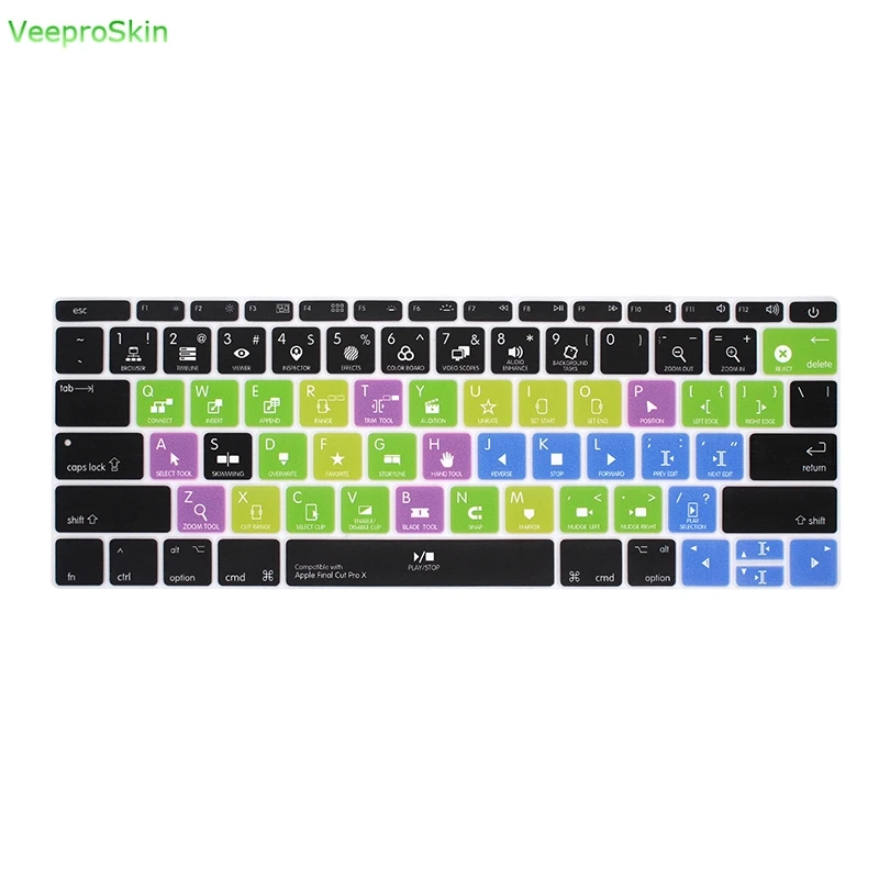 Силиконовый чехол для Macbook Retina 12 A1534 Us с короткими рукавами и клавиатурой Ableton Live