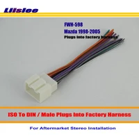 car wiring harness for ford explorer mustang ranger thunderbird windstar auto stereo connector male din to iso