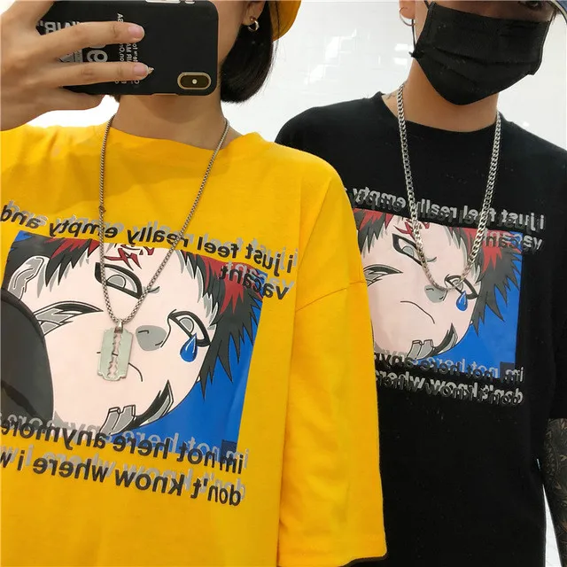 Poleras Mujer 2021 летняя уличная одежда Harajuku в Корейском стиле Ulzzang с мультяшным принтом
